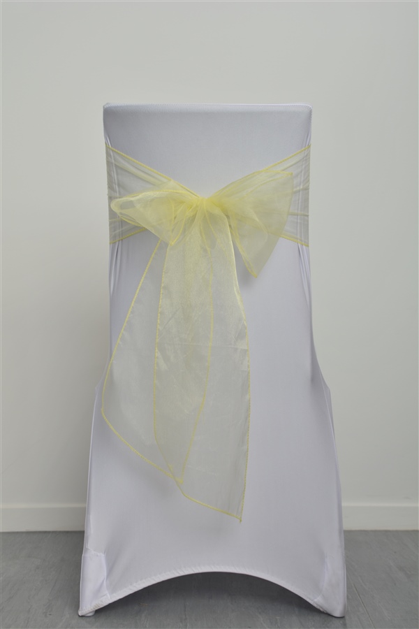Baby Yellow Organza Sash