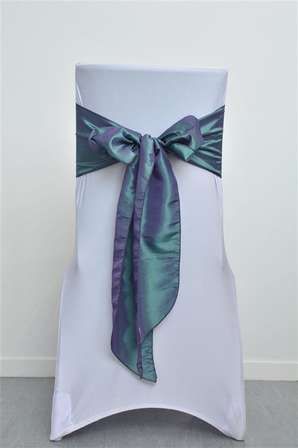 Dual Blue & Green Solid Sash