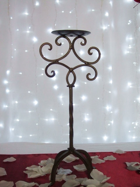 Brass One Piece Candelabra