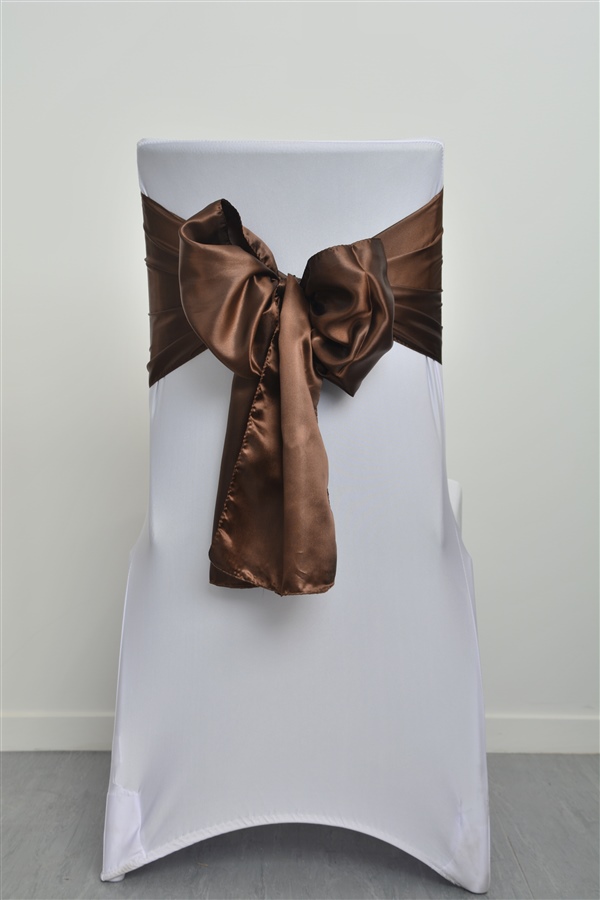 Brown Satin Sash