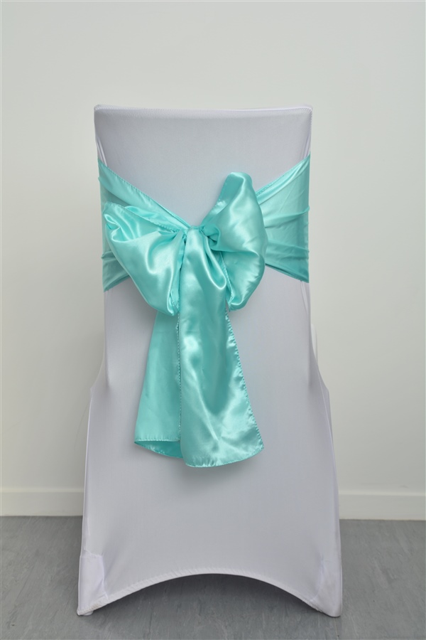 Tiffany Blue Satin Sash