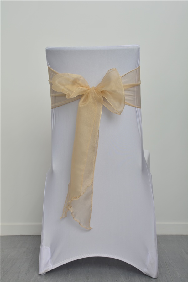 Old Gold Organza Sash