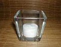 Square Glass Tealight Holder