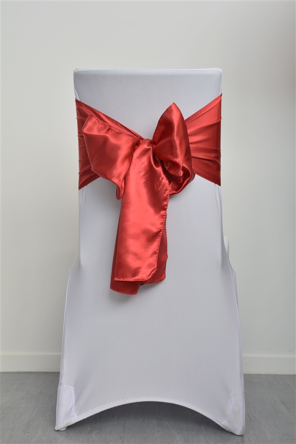 Dark Red Satin Sash
