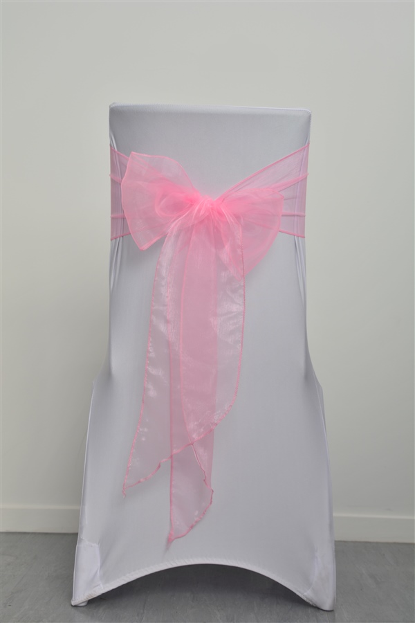 Medium Pink Organza Sash