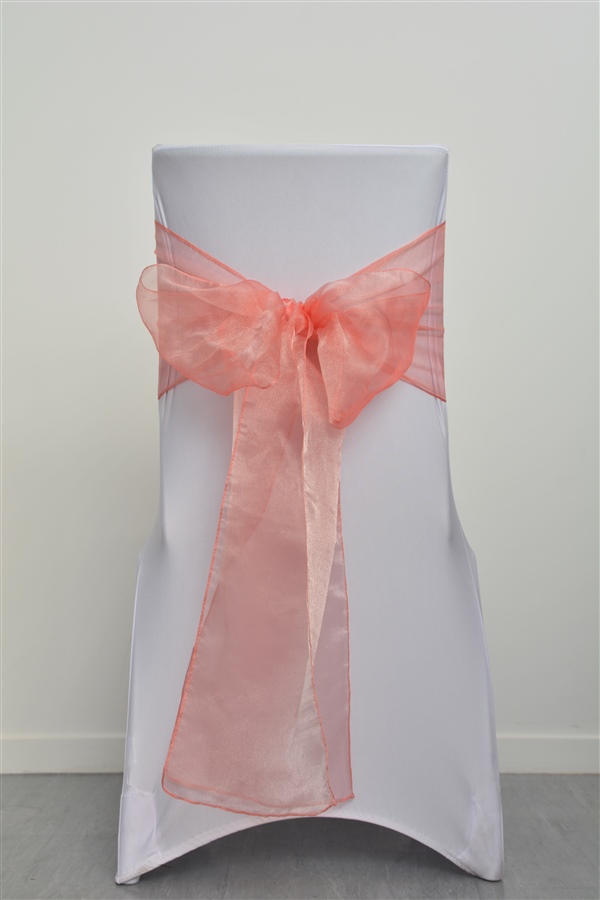 Peach Organza Sash