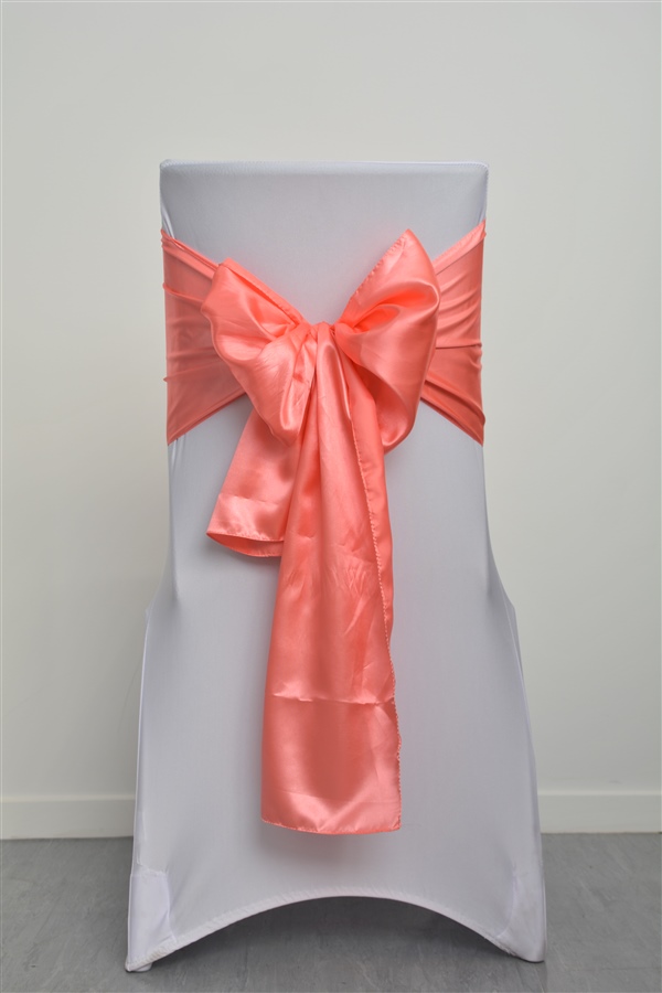 Peach Satin Sash