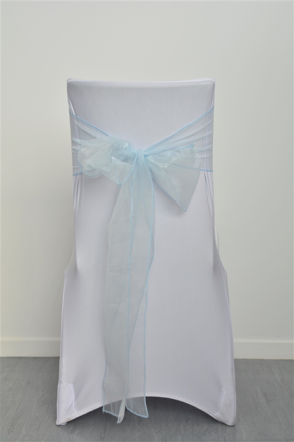 Baby Blue Organza Sash