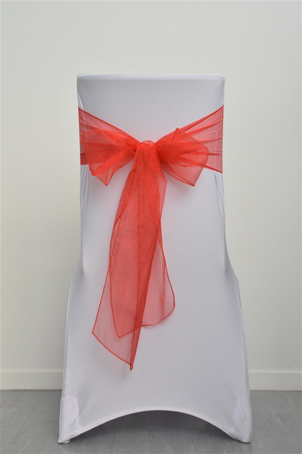 Red Organza Sash