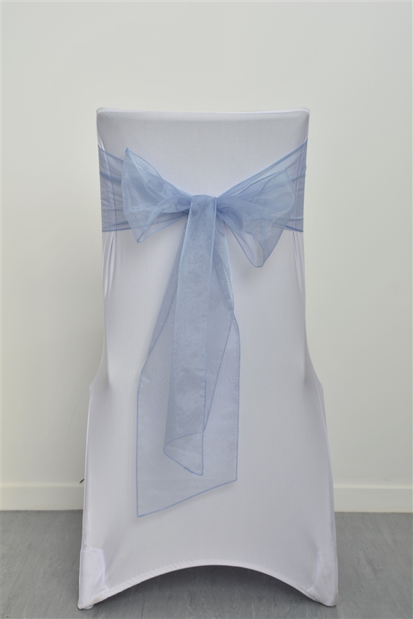 Sky Blue Organza Sash