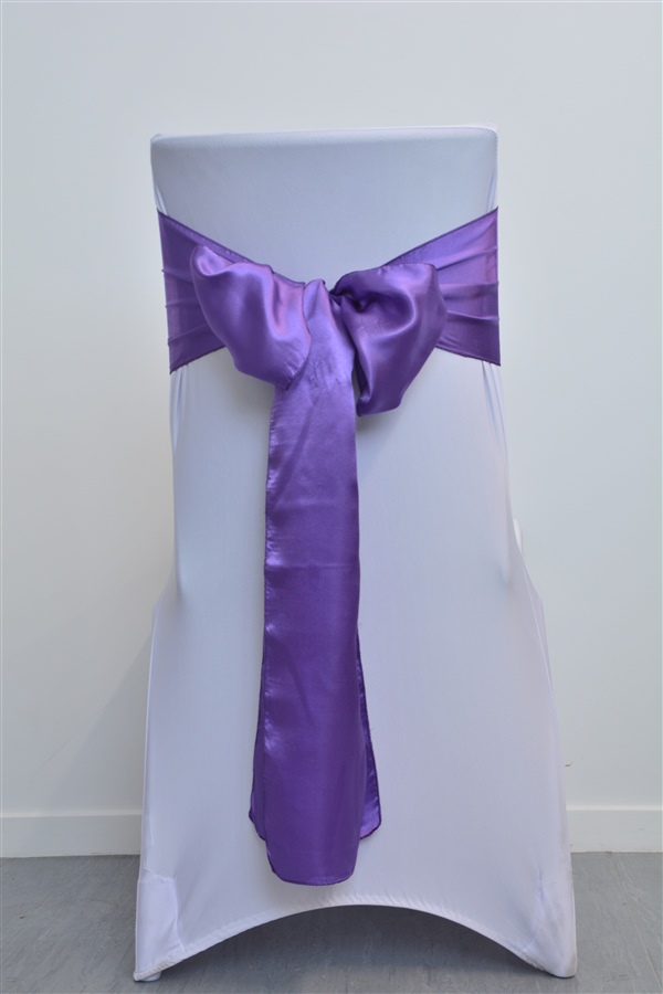 Cadbury Purple Satin Sash