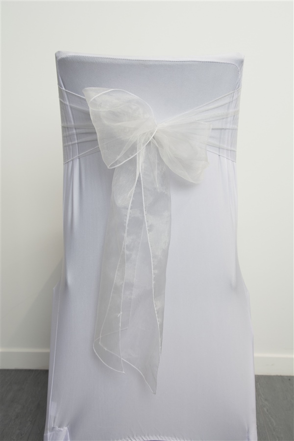 White Organza Sash
