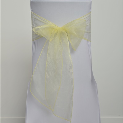 Baby Yellow Organza Sash