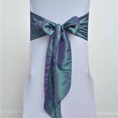 Dual Blue & Green Solid Sash