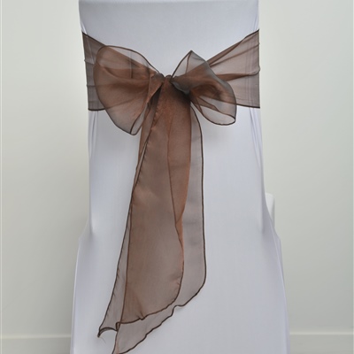 Brown Organza Sash