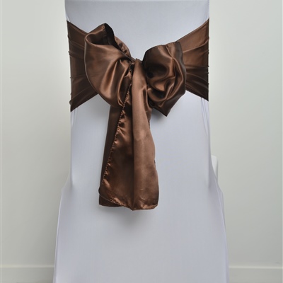 Brown Satin Sash