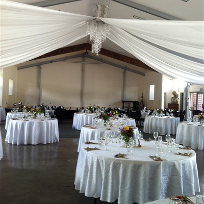 4 Swags with Chandelier