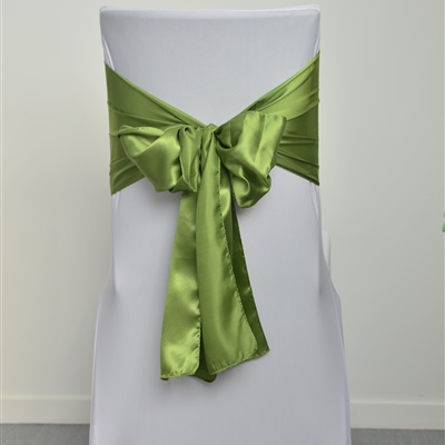 Olive Green Satin Sash