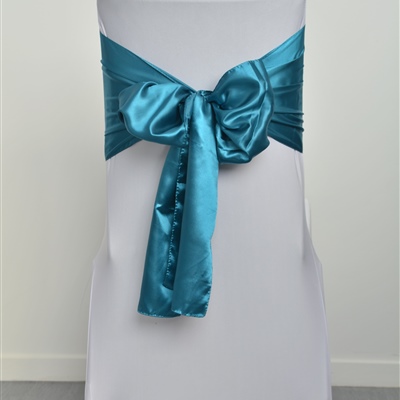 Teal Satin Sash