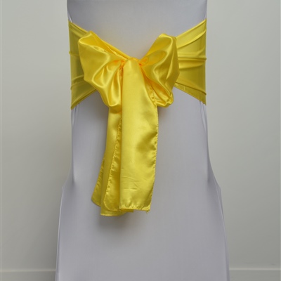 Lemon Satin Sash