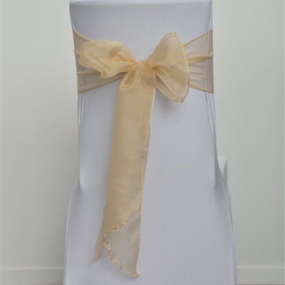 Old Gold Organza Sash