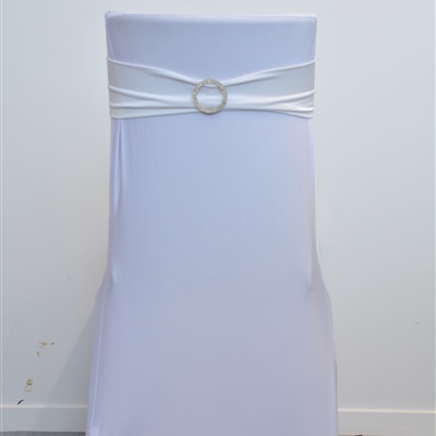 White Lycra Band with Ring