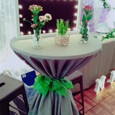 Grey Square Table Cloth