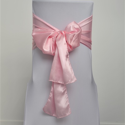 Baby Pink Satin Sash
