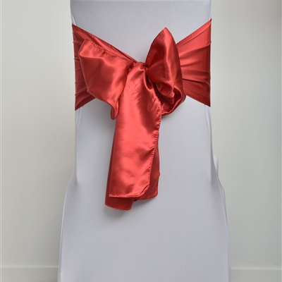 Dark Red Satin Sash