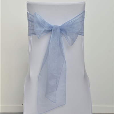 Sky Blue Organza Sash
