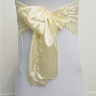 Ivory Satin Sash