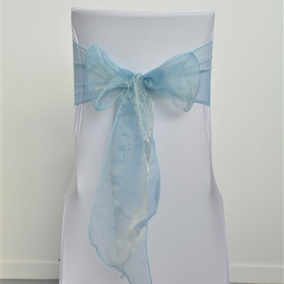 Turquoise Organza Sash
