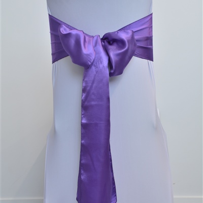 Cadbury Purple Satin Sash
