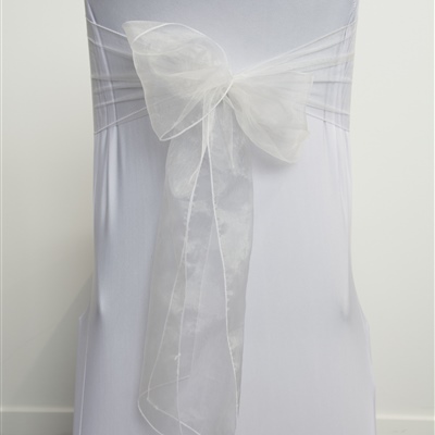 White Organza Sash